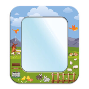 Anaokulu Çiftlik Temalı Lavabo Aynası