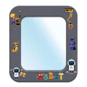 Anaokulu Robotik Temalı Lavabo Aynası