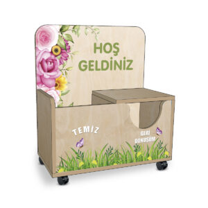 Anaokulu Gül Desenli Galoşluk